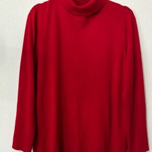 Elegant Red Turtleneck Sweater